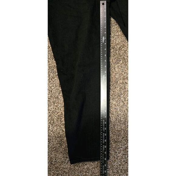 Black Denim Tailored 1 Pc Sleeveless Jumpsuit Size 6 Moto Grunge Military Punk - Picture 8 of 11